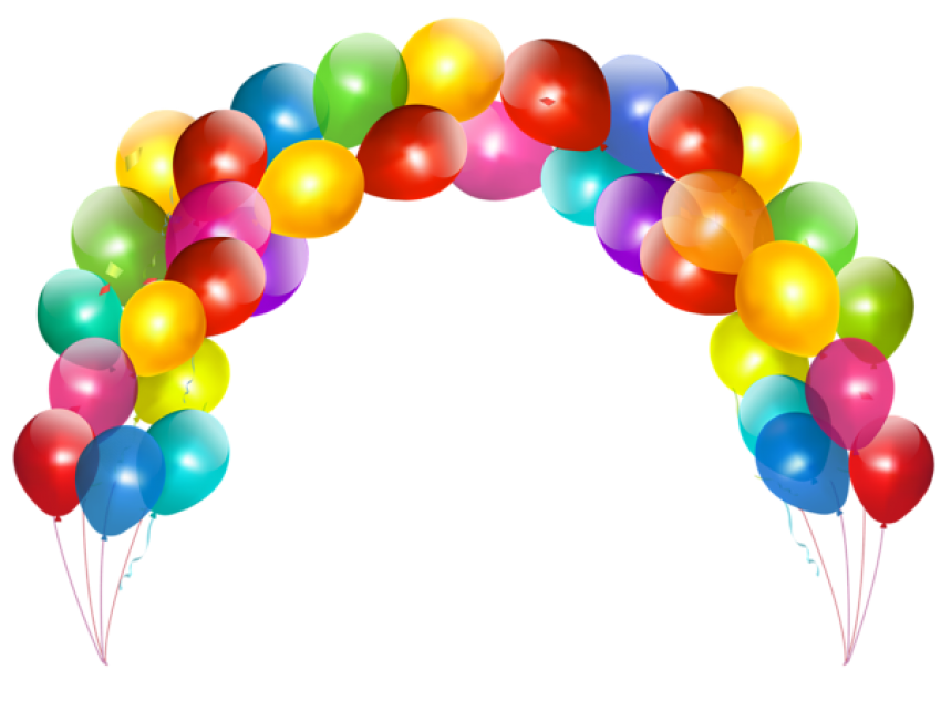 Ballons colorés PNG Image de haute qualité