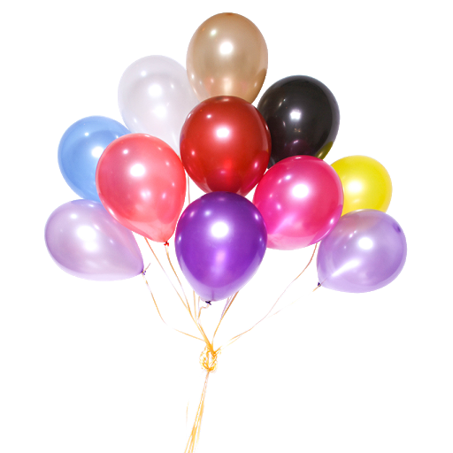 Kleurrijke ballonnen PNG-Afbeelding