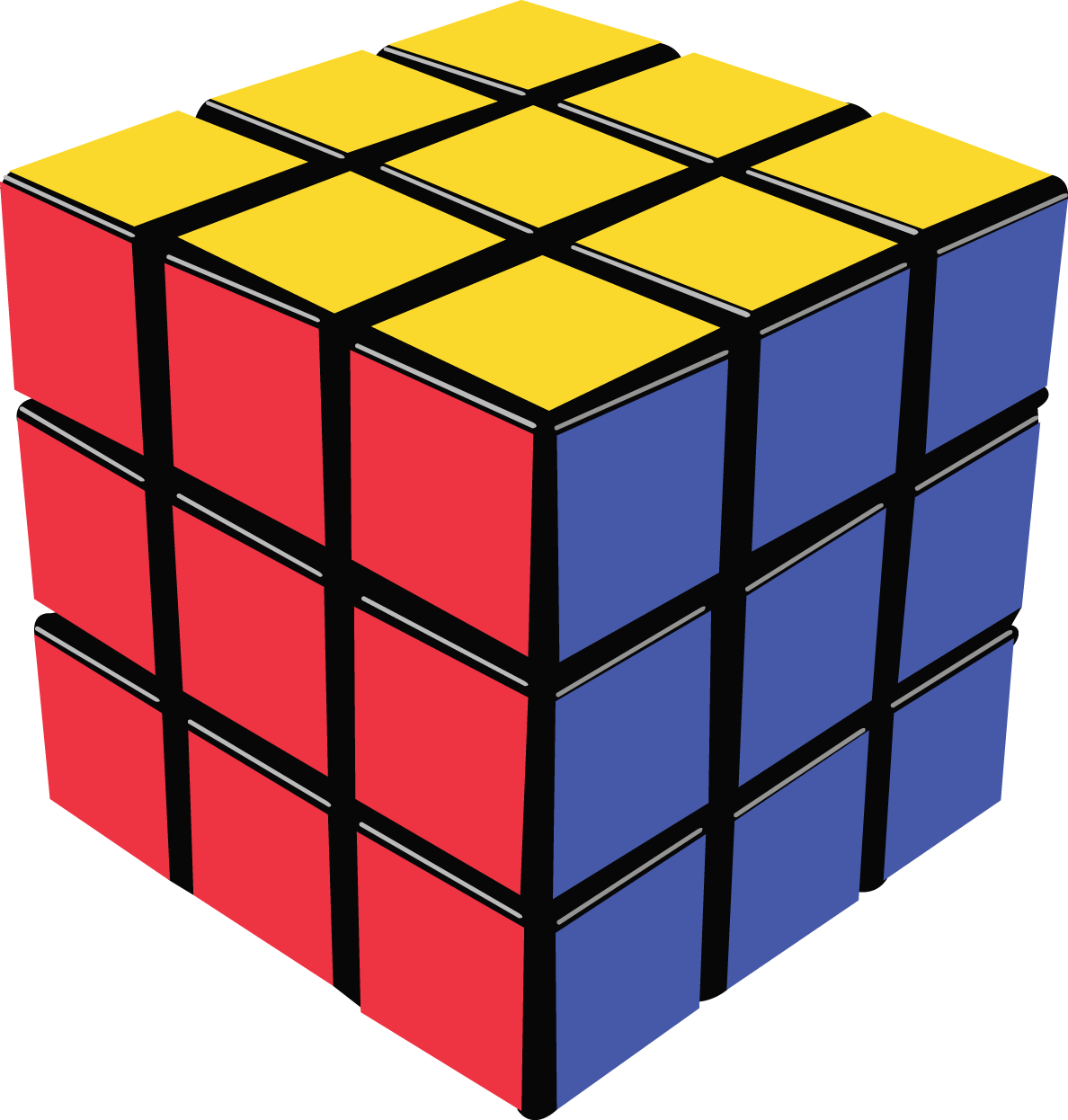 Colorful Cube PNG Photo