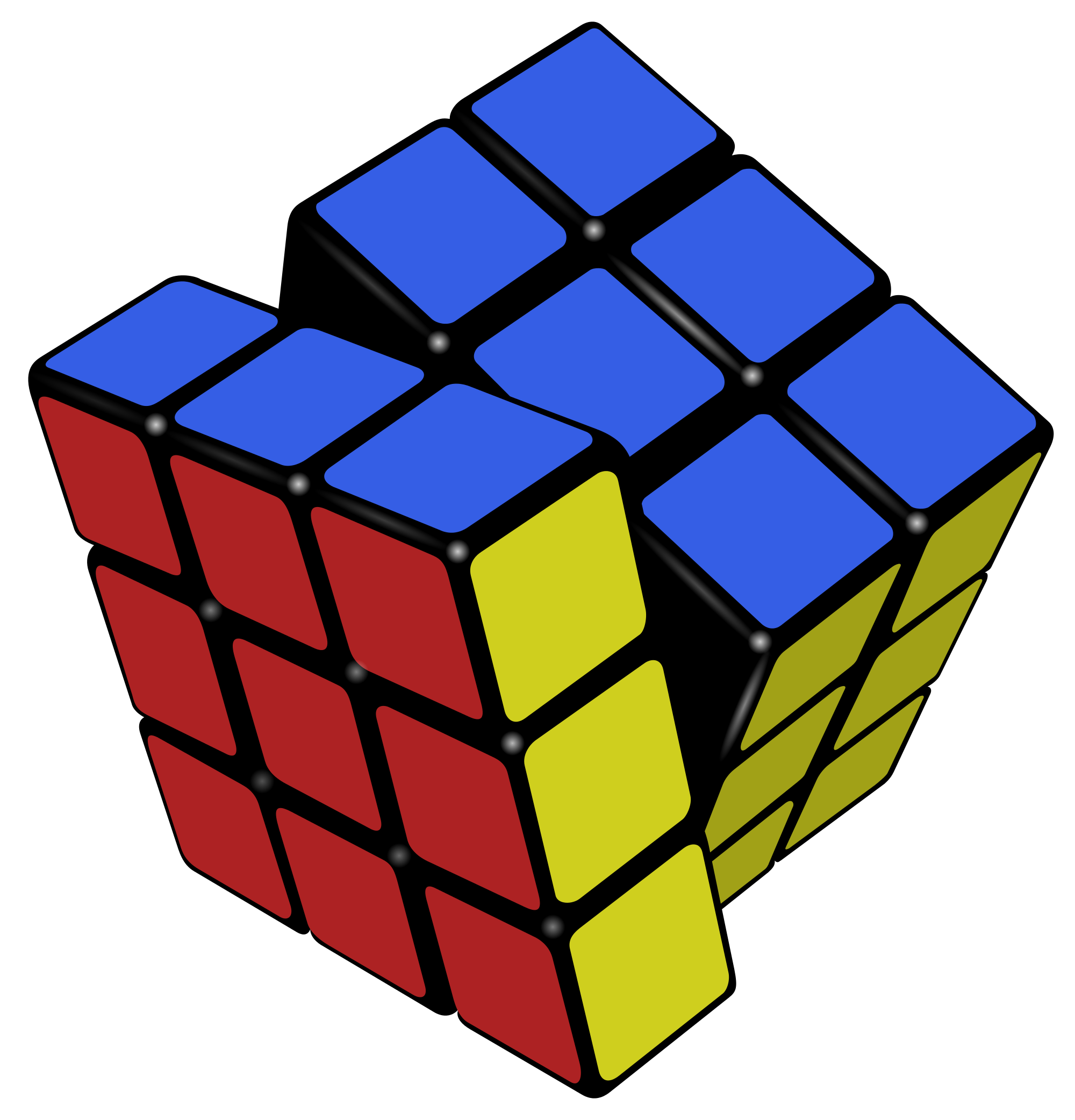 Immagine Trasparente colorata cubo PNG