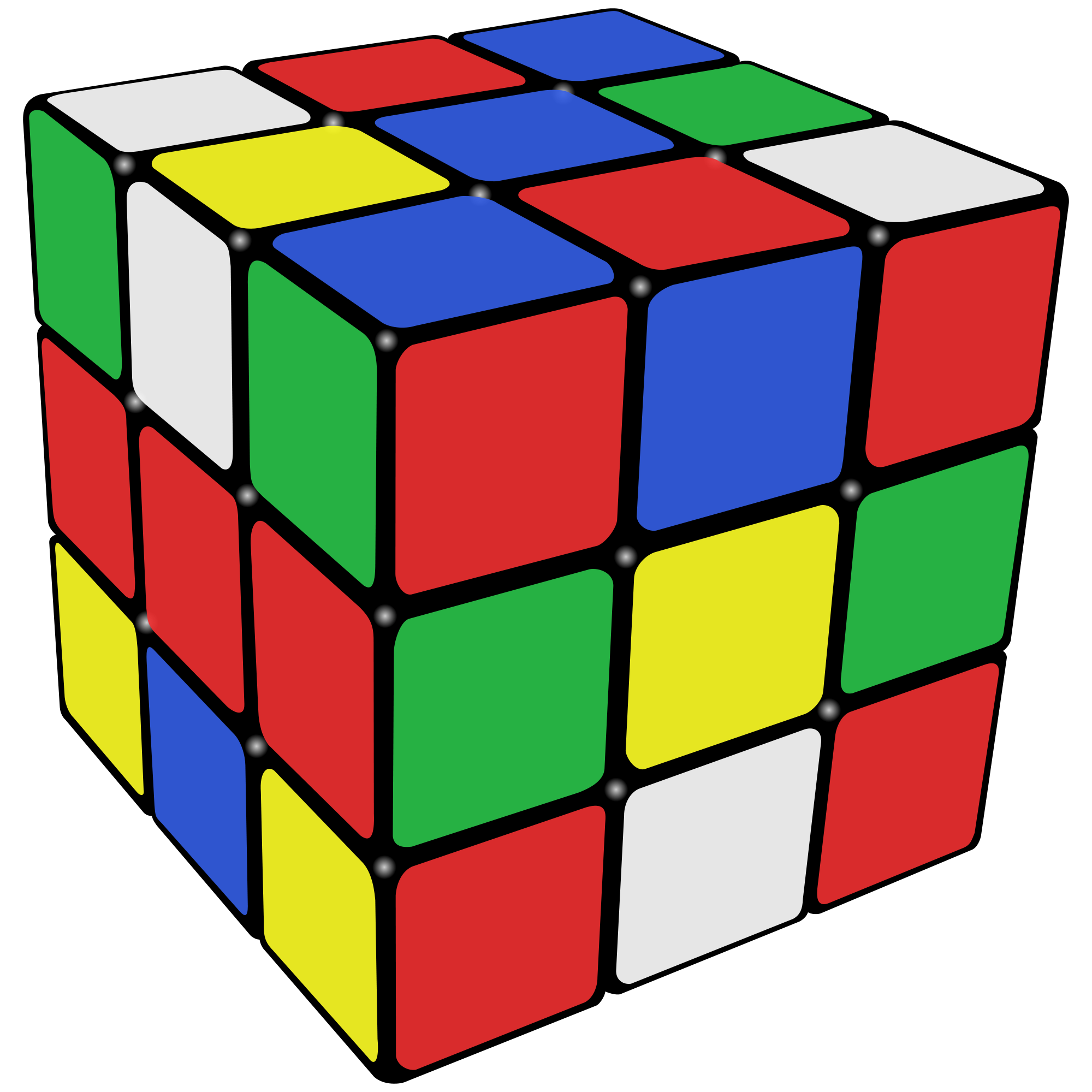 Immagine Trasparente cubo colorato
