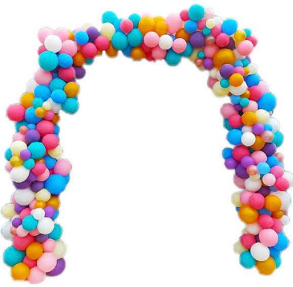 Kleurrijke partij ballonnen PNG Afbeelding achtergrond