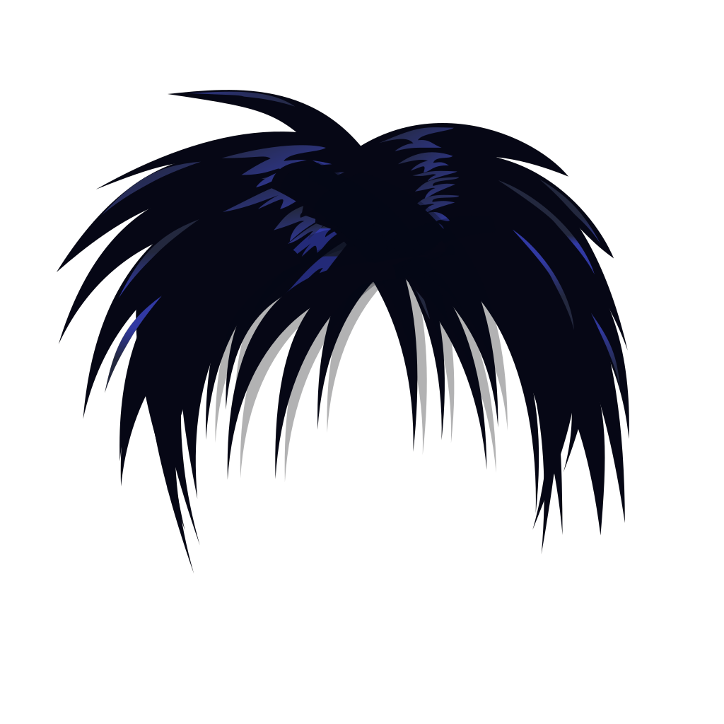 Cool Anime Hair PNG Image Background