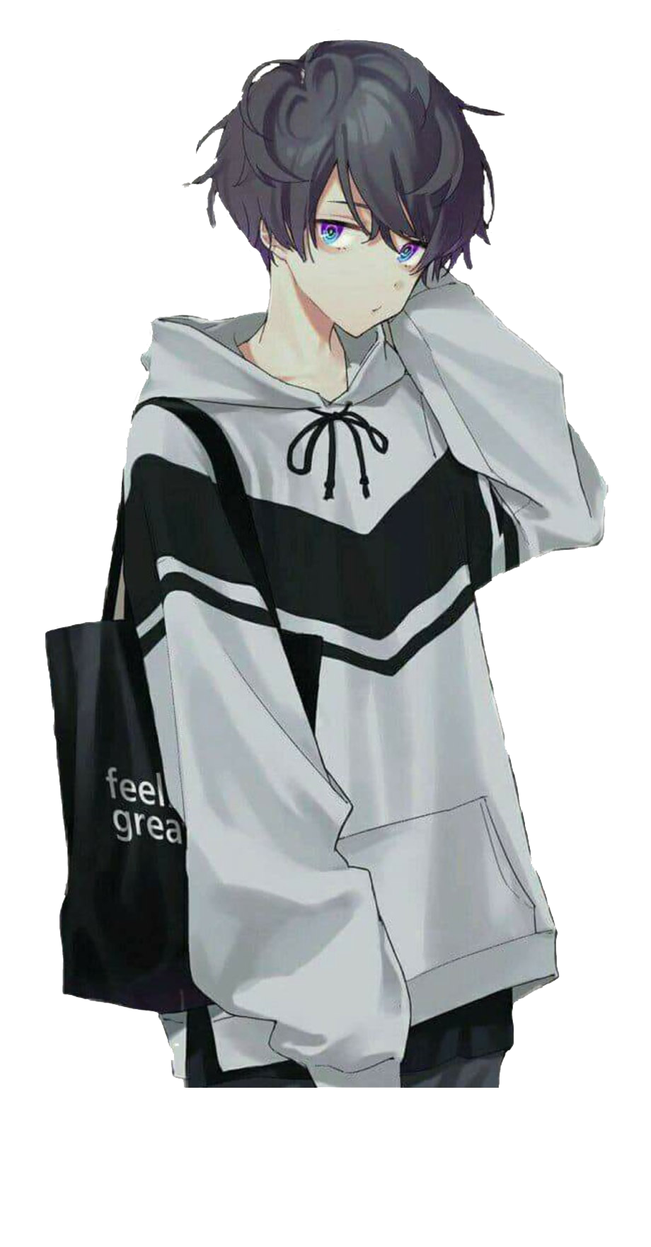 Cute Anime Boy PNG Transparent Image