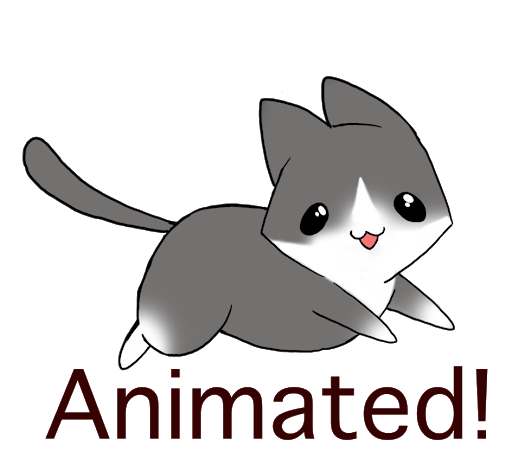 Cute Anime Cat PNG Image
