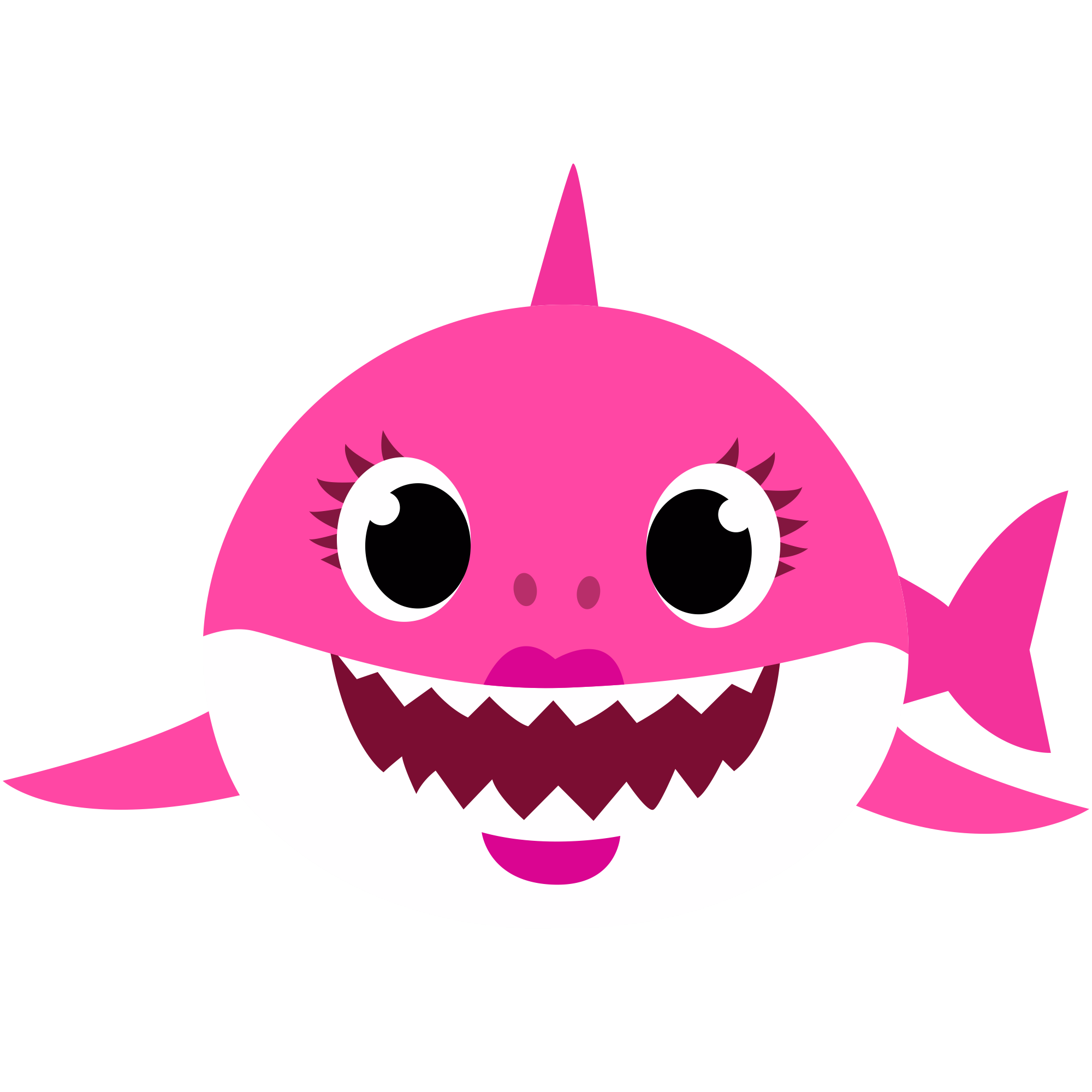 Cute Baby Shark PNG Image Background