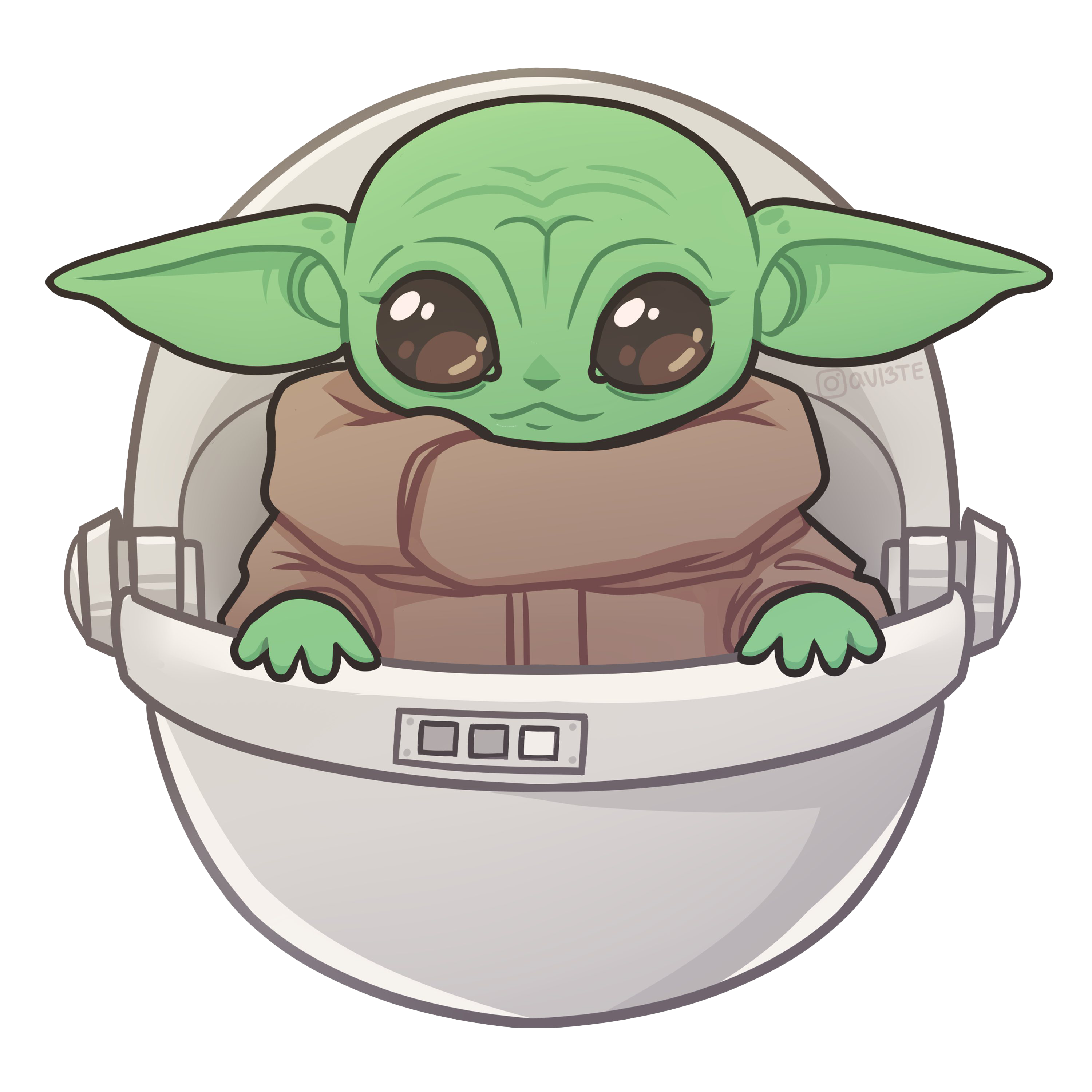Cute Baby Yoda PNG Download Image