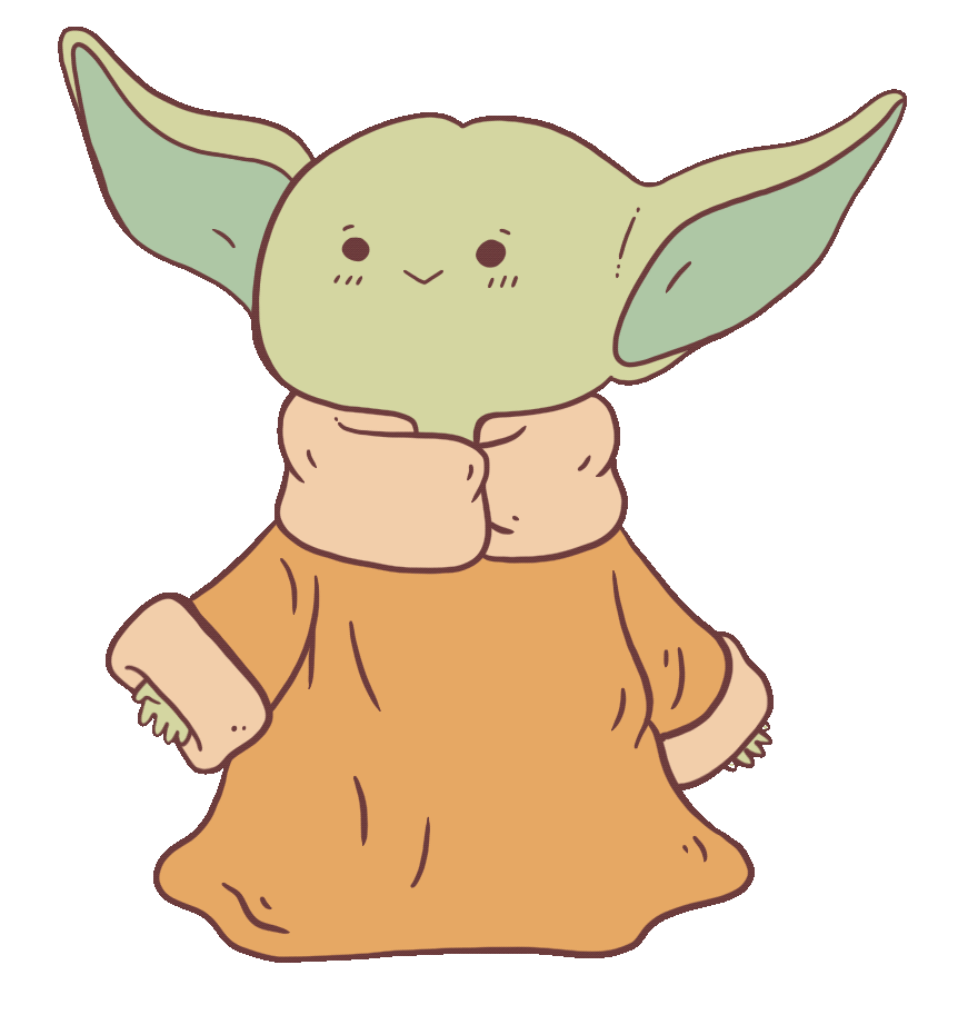 Cute Baby Yoda PNG High-Quality Image