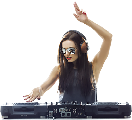 DJ Girl PNG-Afbeelding