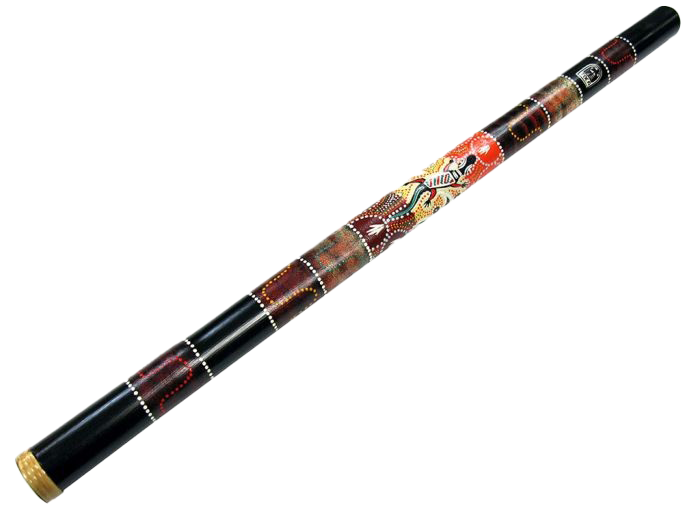 Didgeridoo wind instrument Transparant Beeld