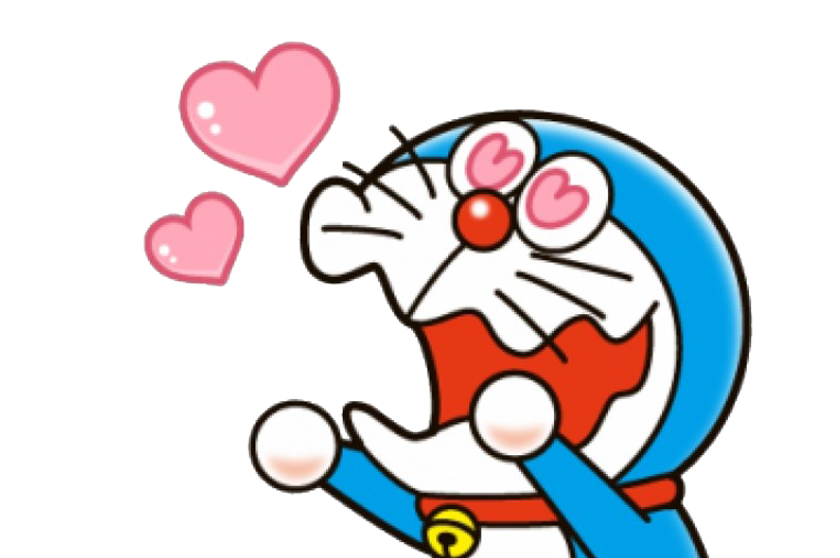 Doraemon Love PNG-Afbeelding