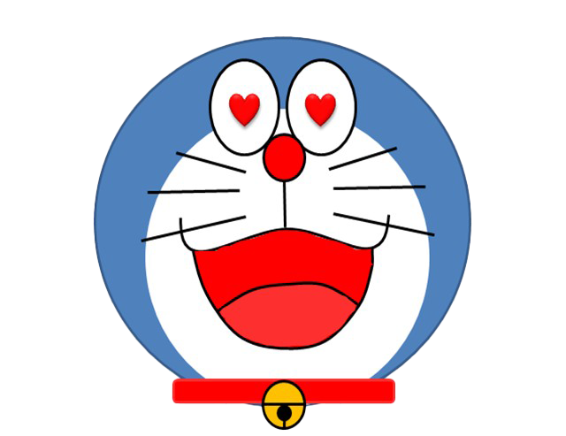 Doraemon love PNG photo