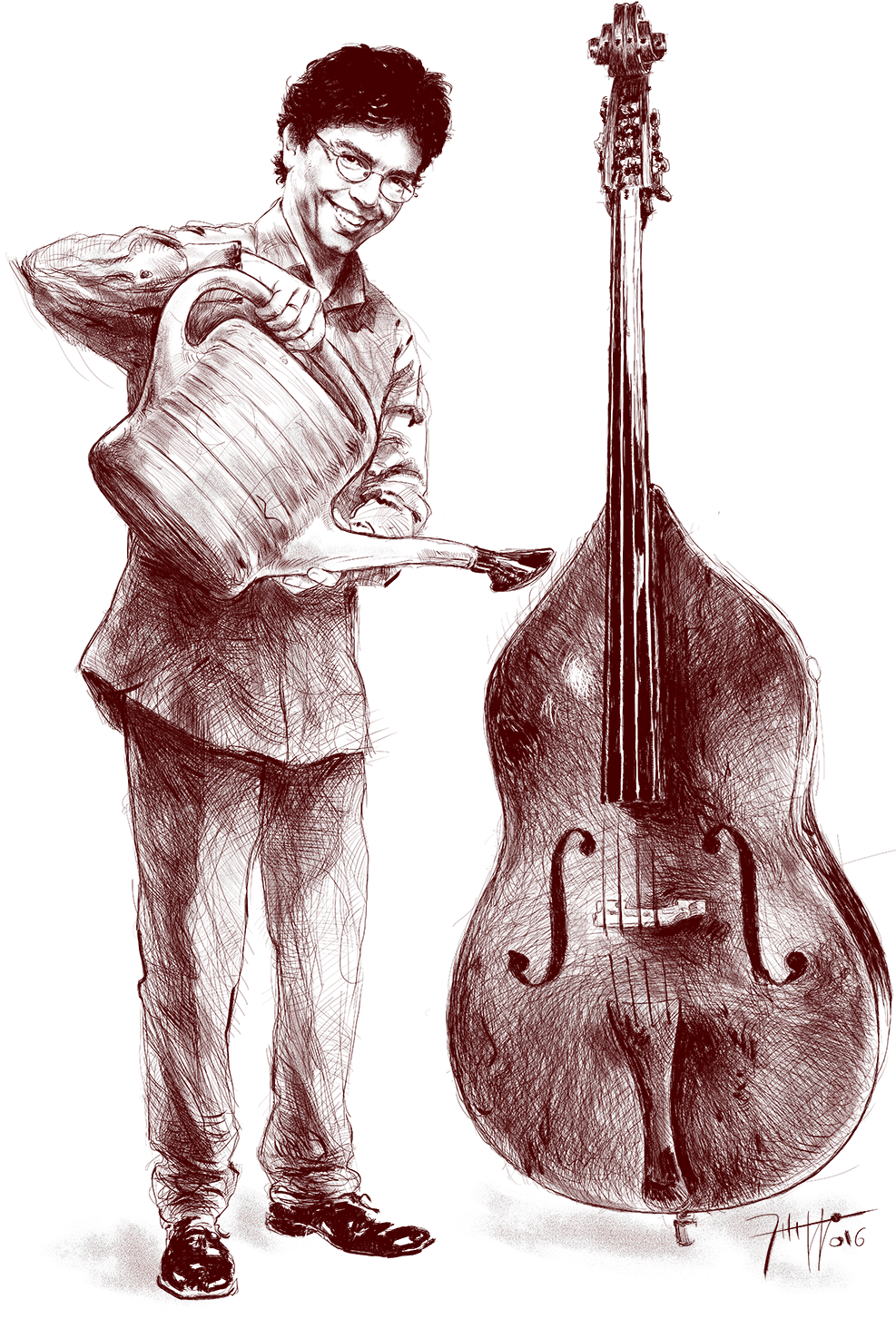 Double Bass PNG Image