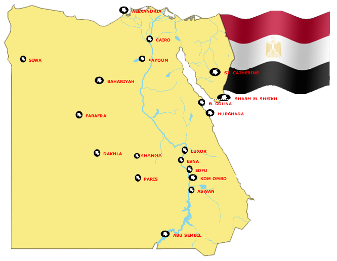 Egypte carte PNG image fond Transparent