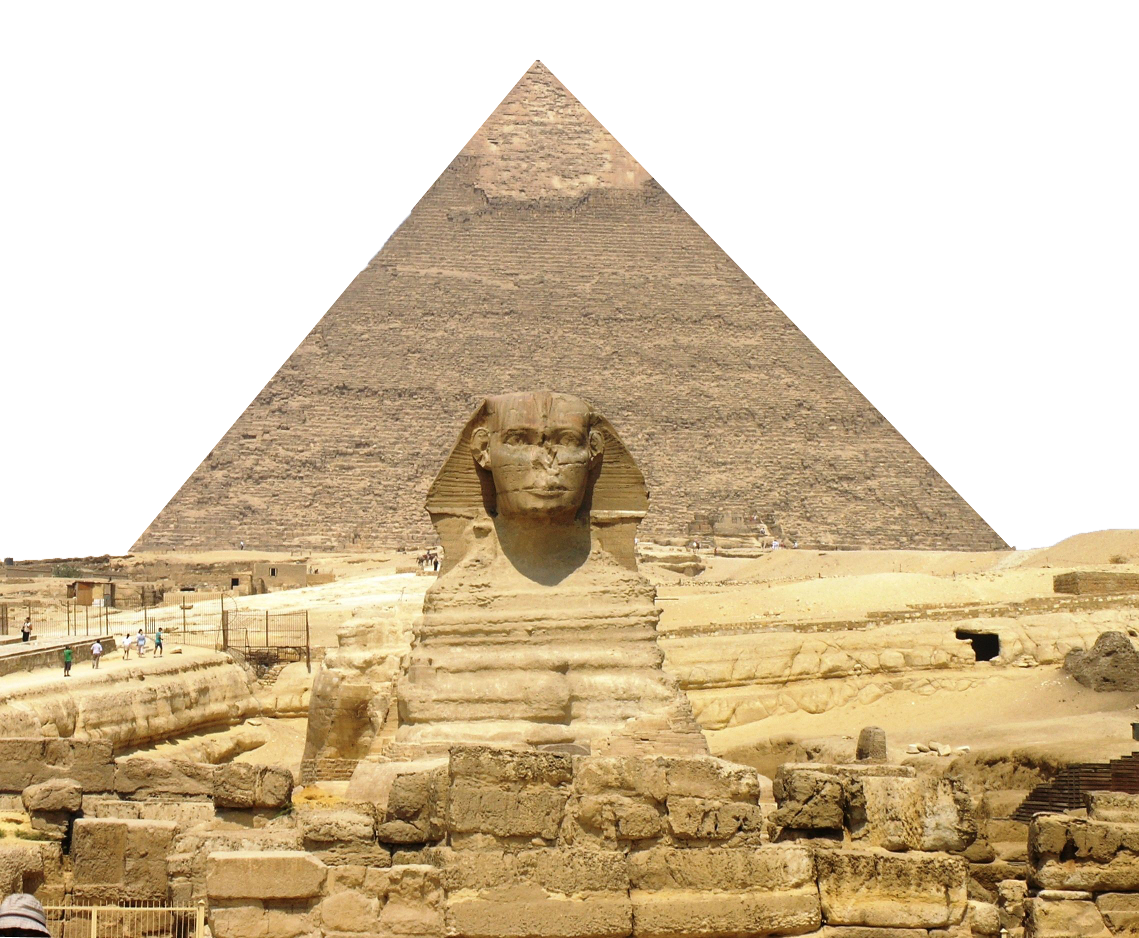 Egypte piramide Transparant Beeld