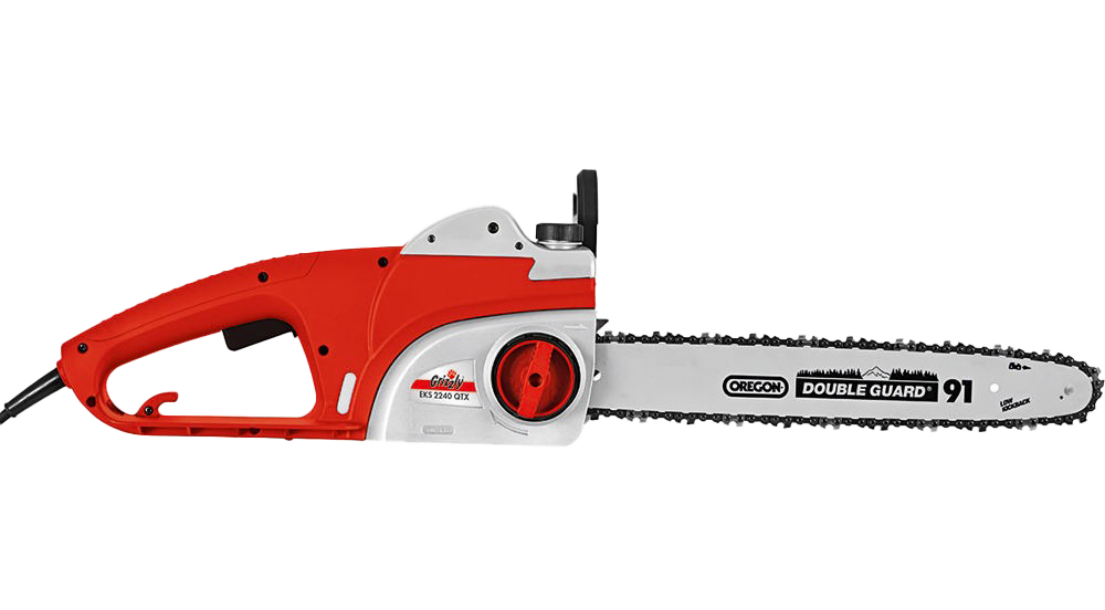 Electric Red Chainsaw PNG Unduh Gambar