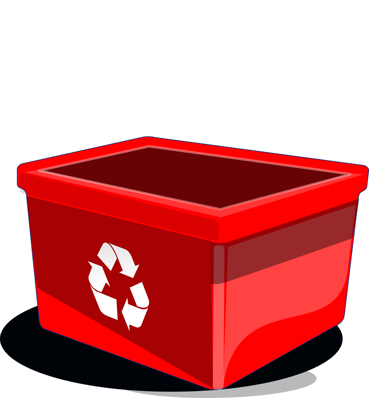 Empty Recycle Bin Transparent Background PNG