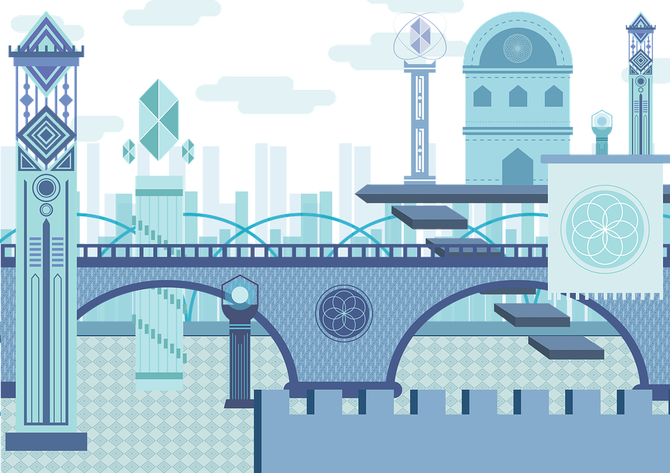 Fantasy City Transparent Background PNG