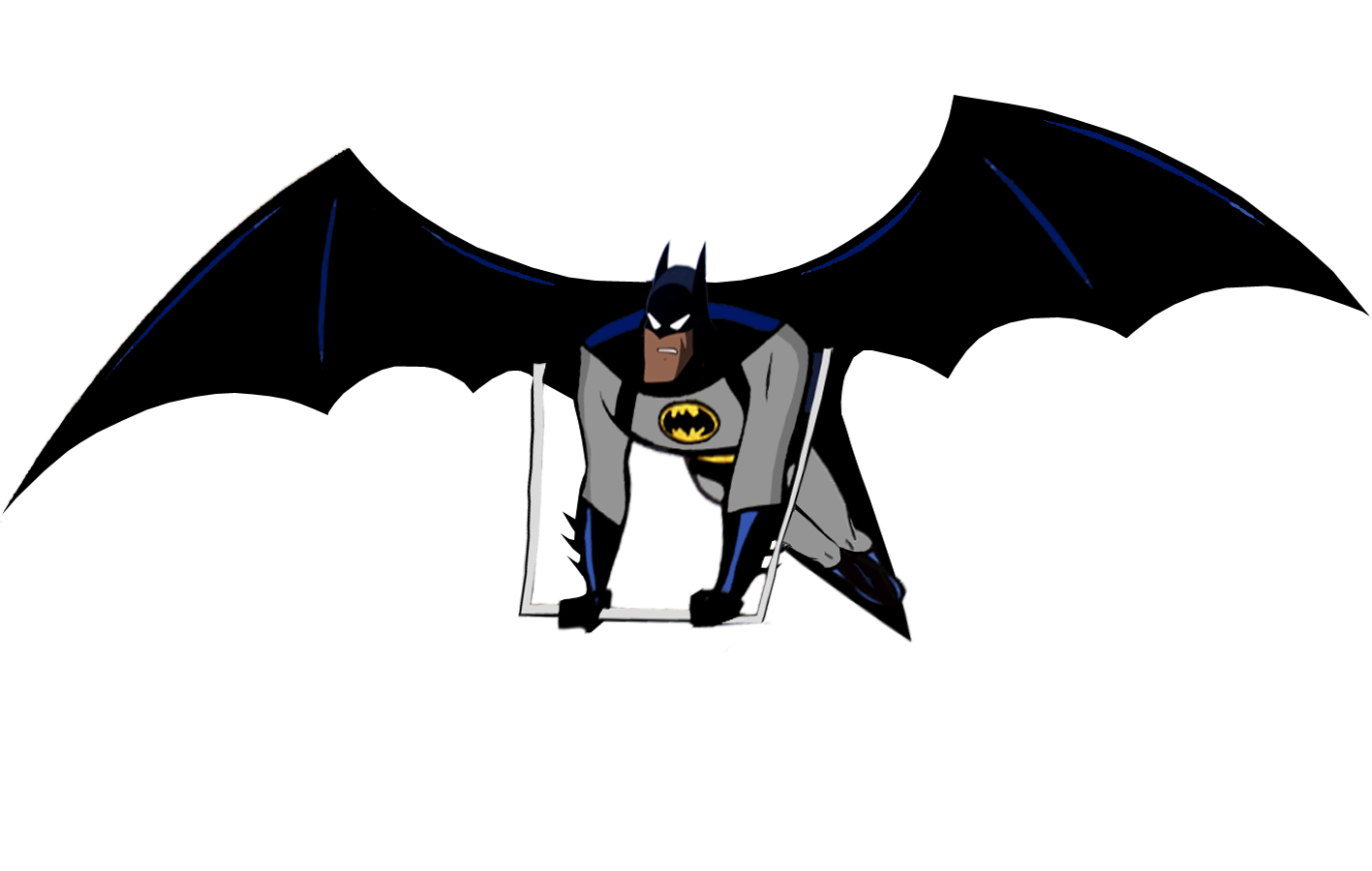 Fliegende batman transparente Bilder