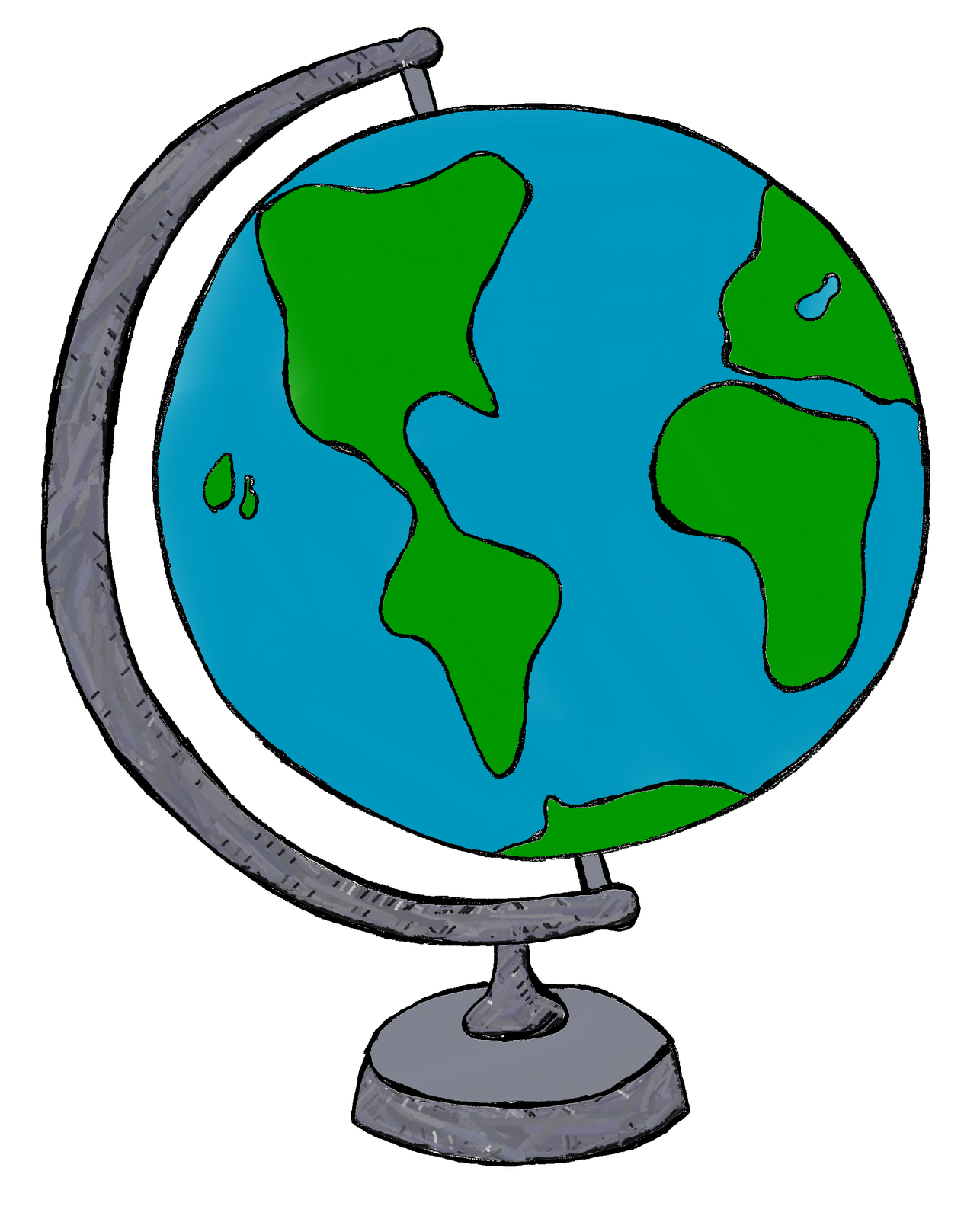 Geografi Globe Peta PNG Foto