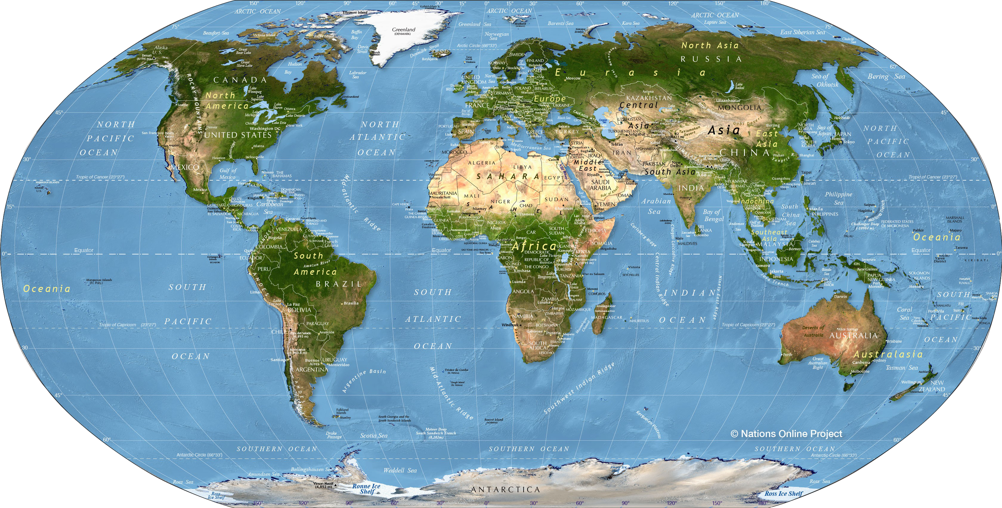 Geography Map PNG Photo