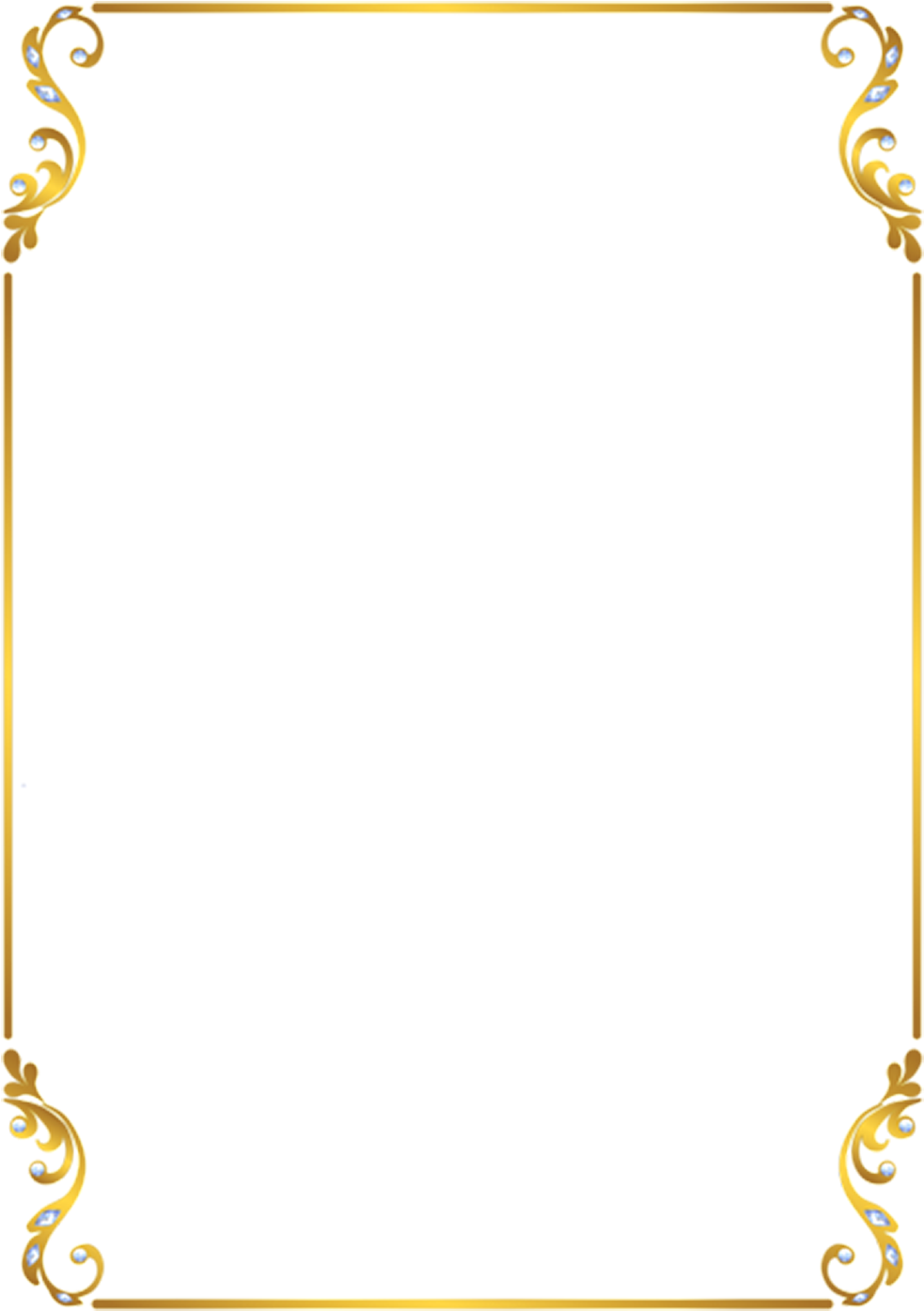 Photo frontalière Gold PNG