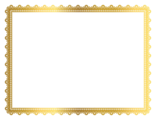 Goldrand Transparenter Hintergrund PNG