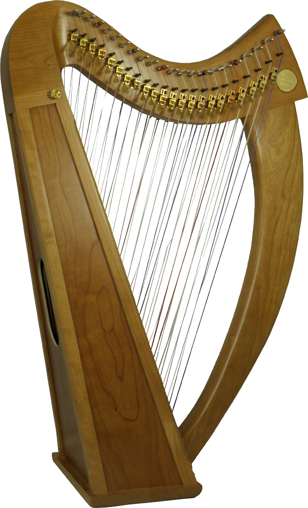 Gold harpe PNG image Transparente