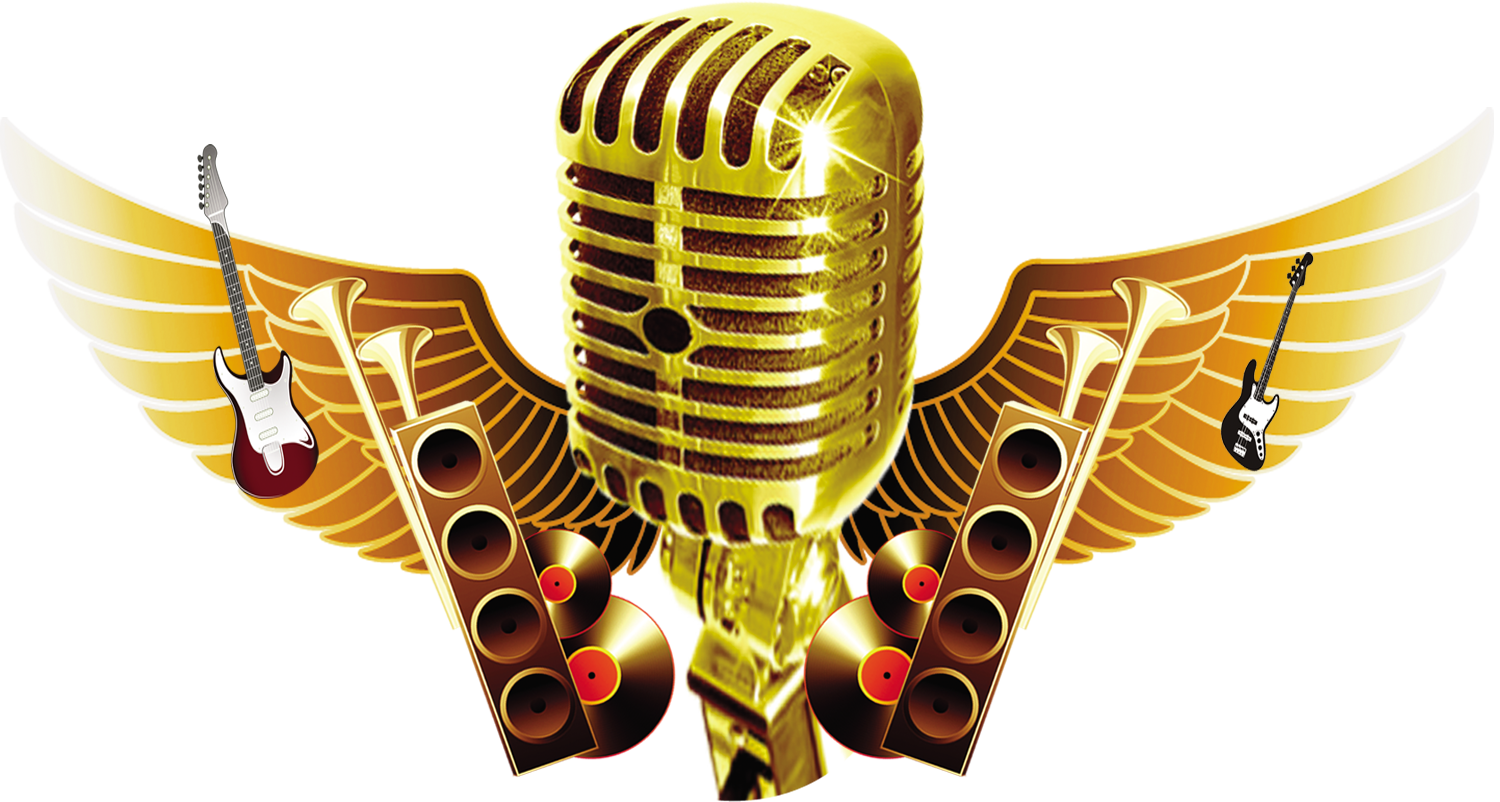Gold Mic PNG Image Background