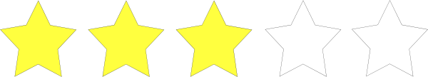Golden 3 Stars Free PNG Image