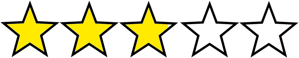 Golden 3 Stars PNG Image Background