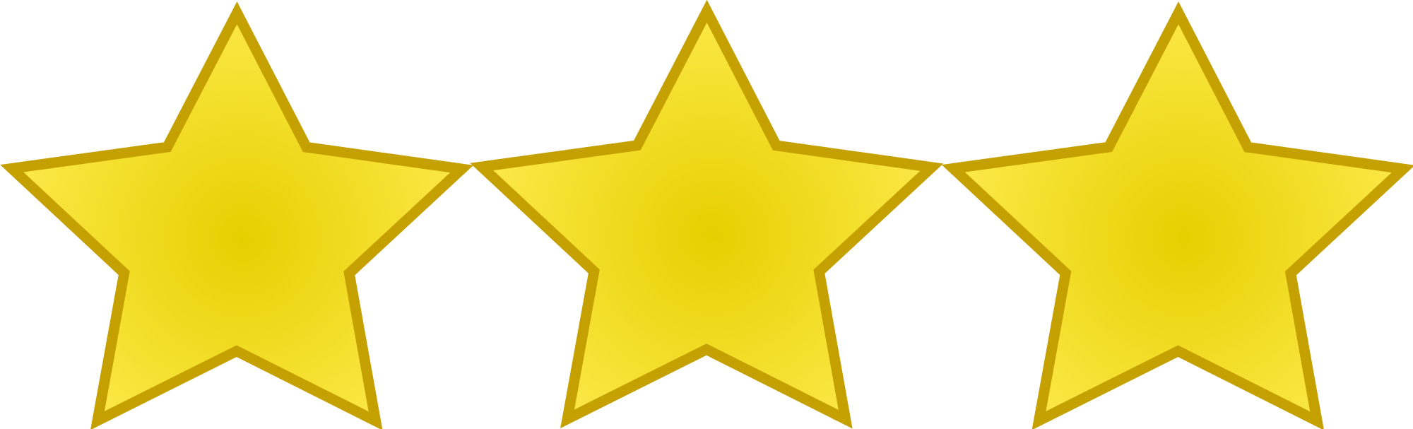 الذهبي 3 نجوم صورة شفافة