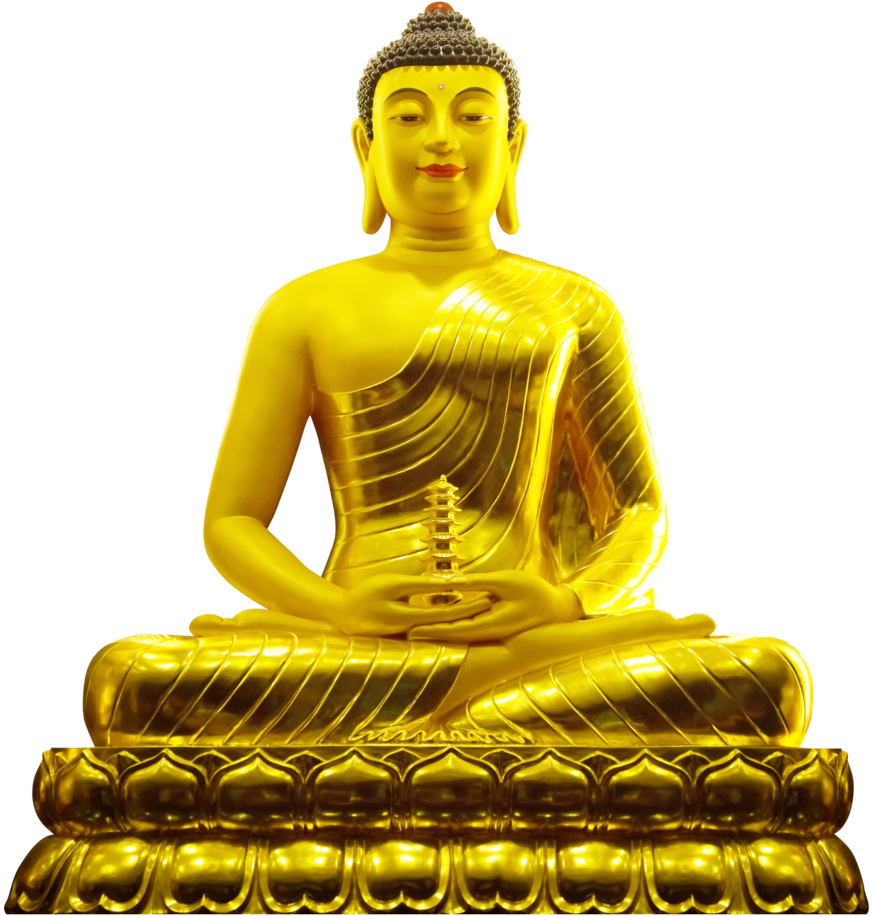 Goldener Buddha-PNG-freier Download