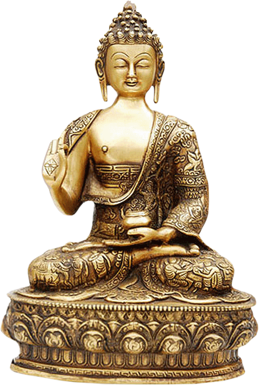 Golden Buddha PNG-Afbeelding