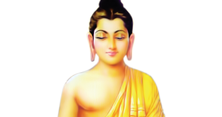 Immagine dorata del buddha PNG