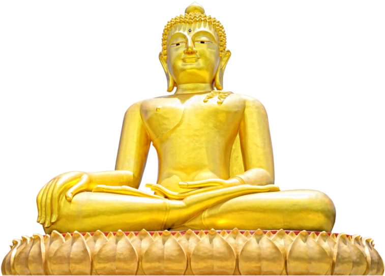 Goldenes Buddha-PNG-transparentes Bild