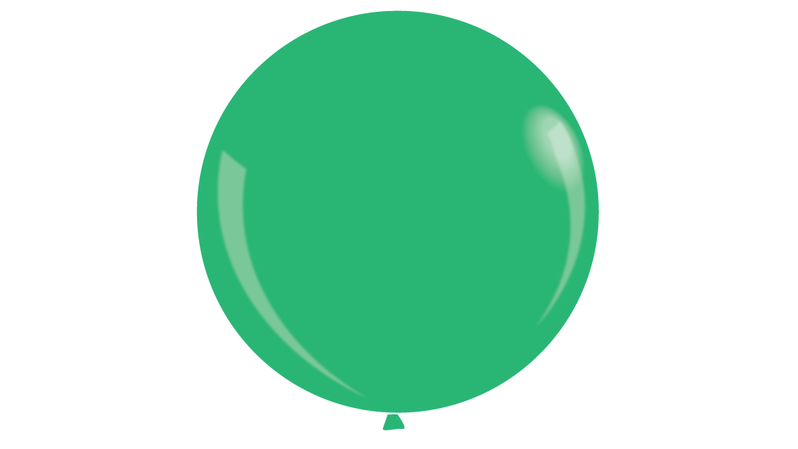 Green Balloons PNG High-Quality Image