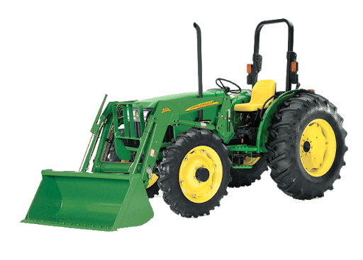 Зеленый фермерский трактор PNG высококачественный образ