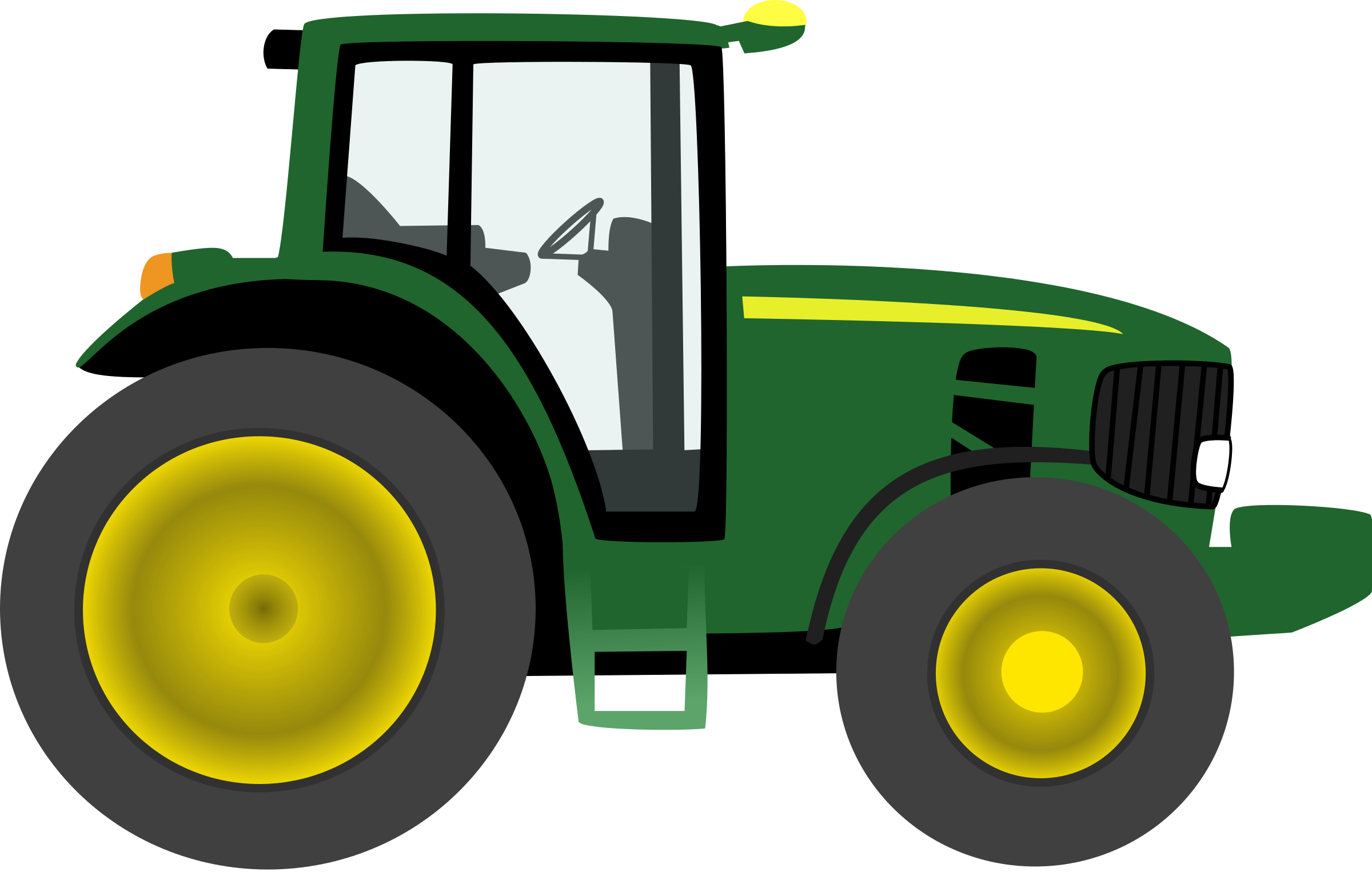 Groene boerderij tractor PNG Beeld achtergrond