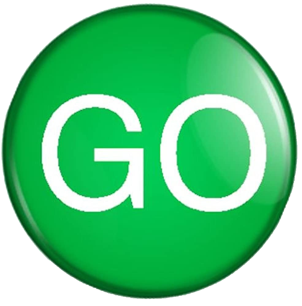 Sfondo di immagine PNG bottone Verde GO