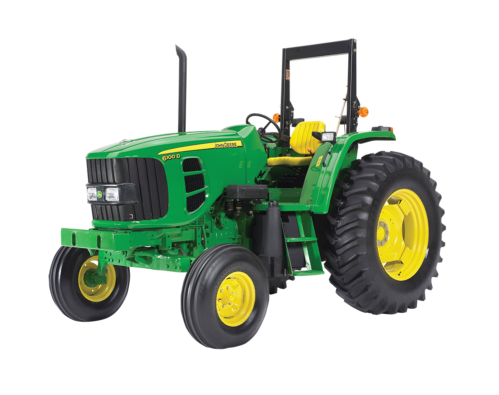Green John Deere Tractor PNG Download Image