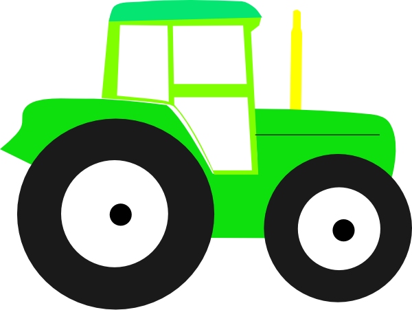 Green John Deere Tractor PNG скачать бесплатно