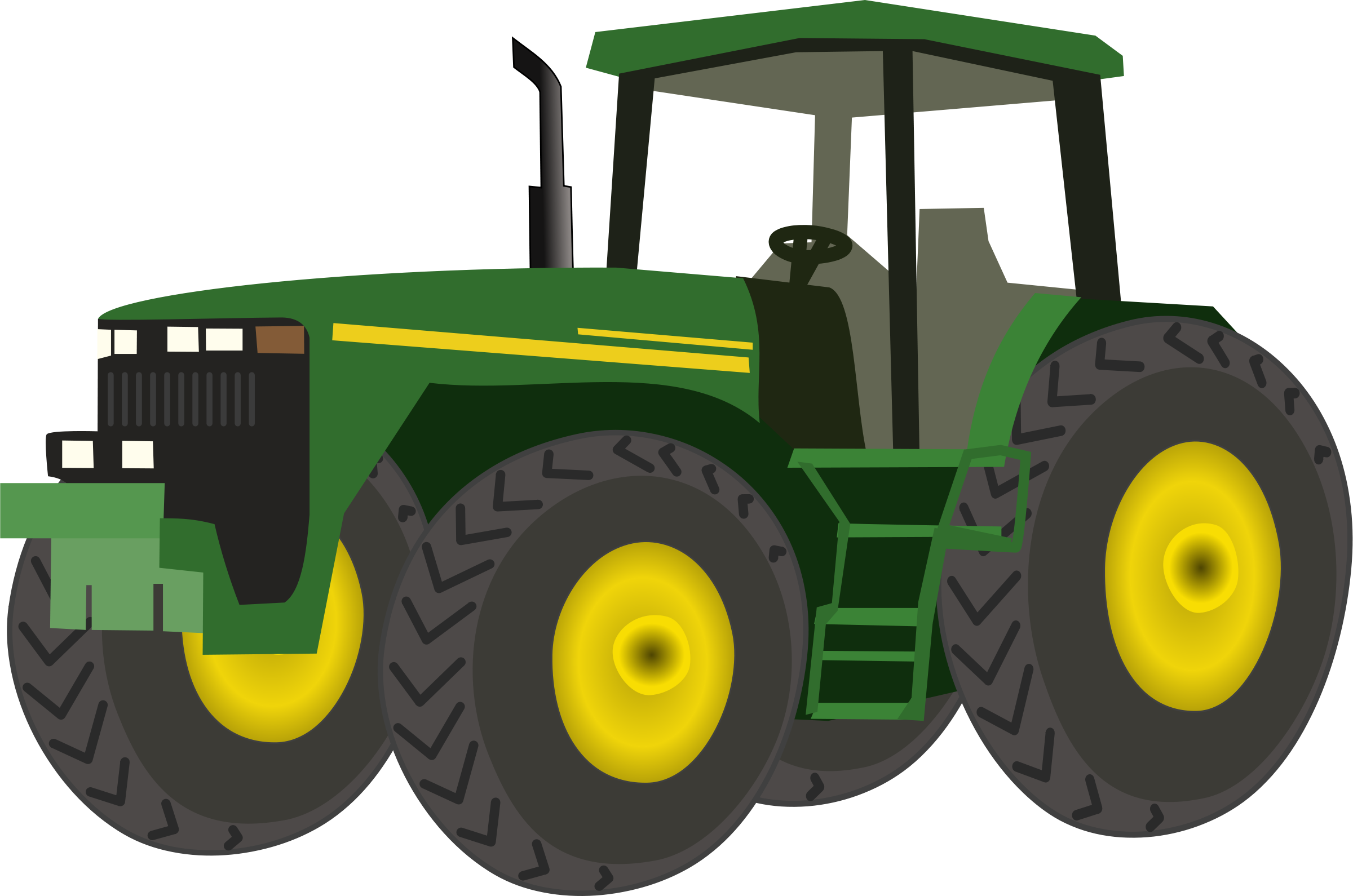 Зеленый трактор PNG фото