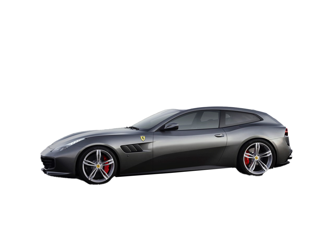 Grey Ferrari GTC4Lusso PNG Image Background