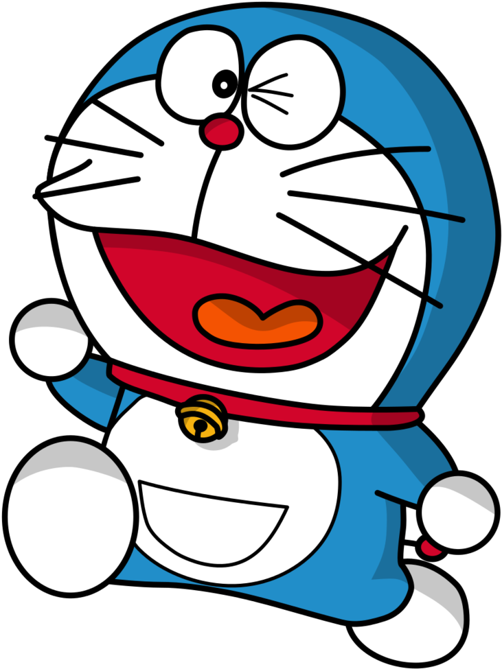 Happy Doraemon PNG Image Background
