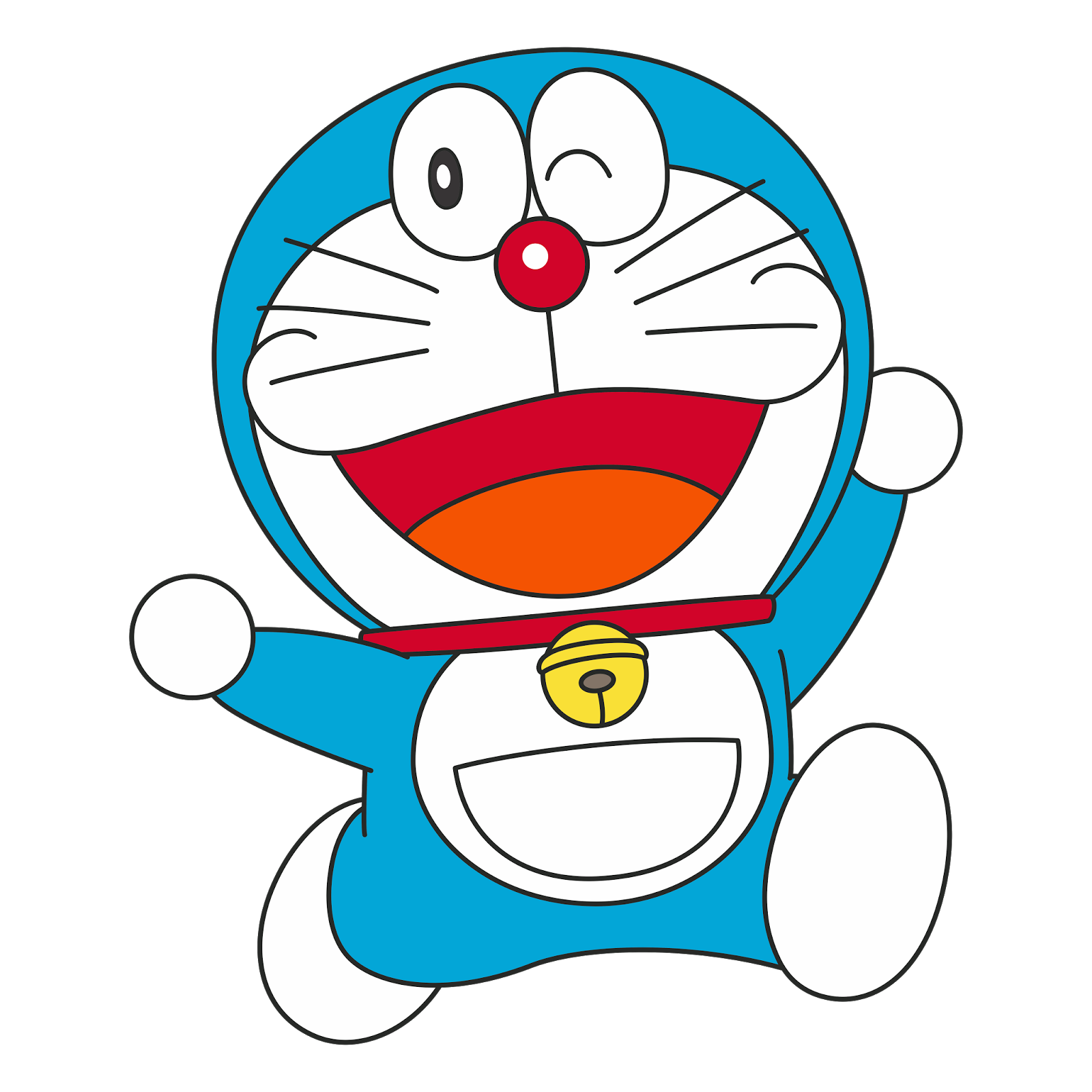 Happy Doraemon Transparant Beeld