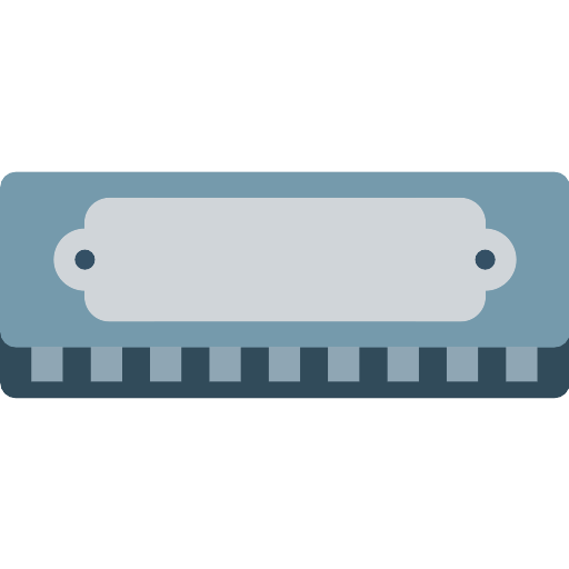 Harmonica Transparent Background PNG