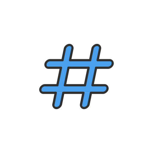 Hashtag Transparent Background PNG