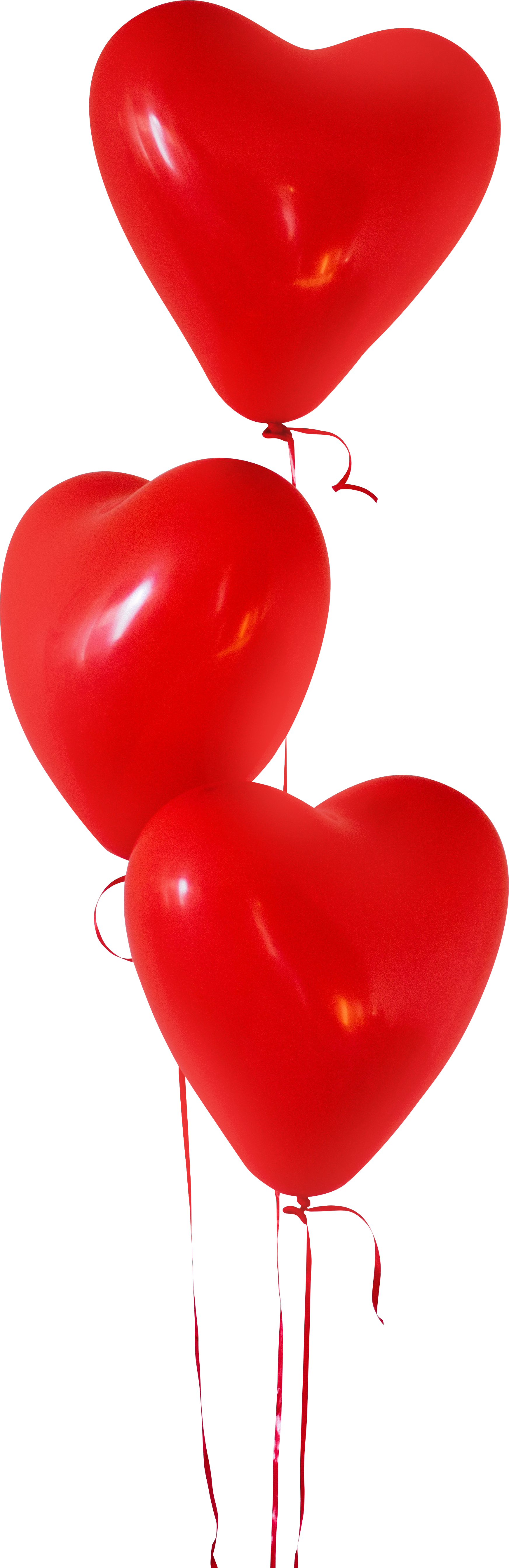 Herz rote Ballons freies PNG-Bild