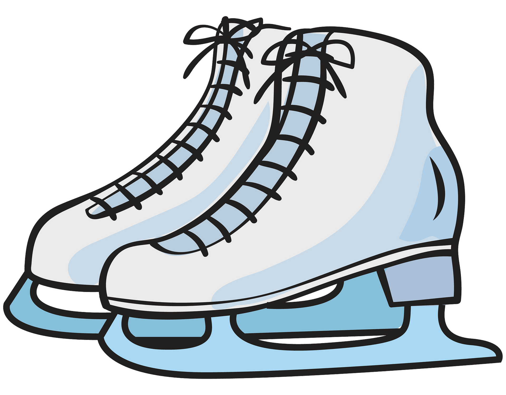 أحذية التزلج على الجليد الصور الشفافة